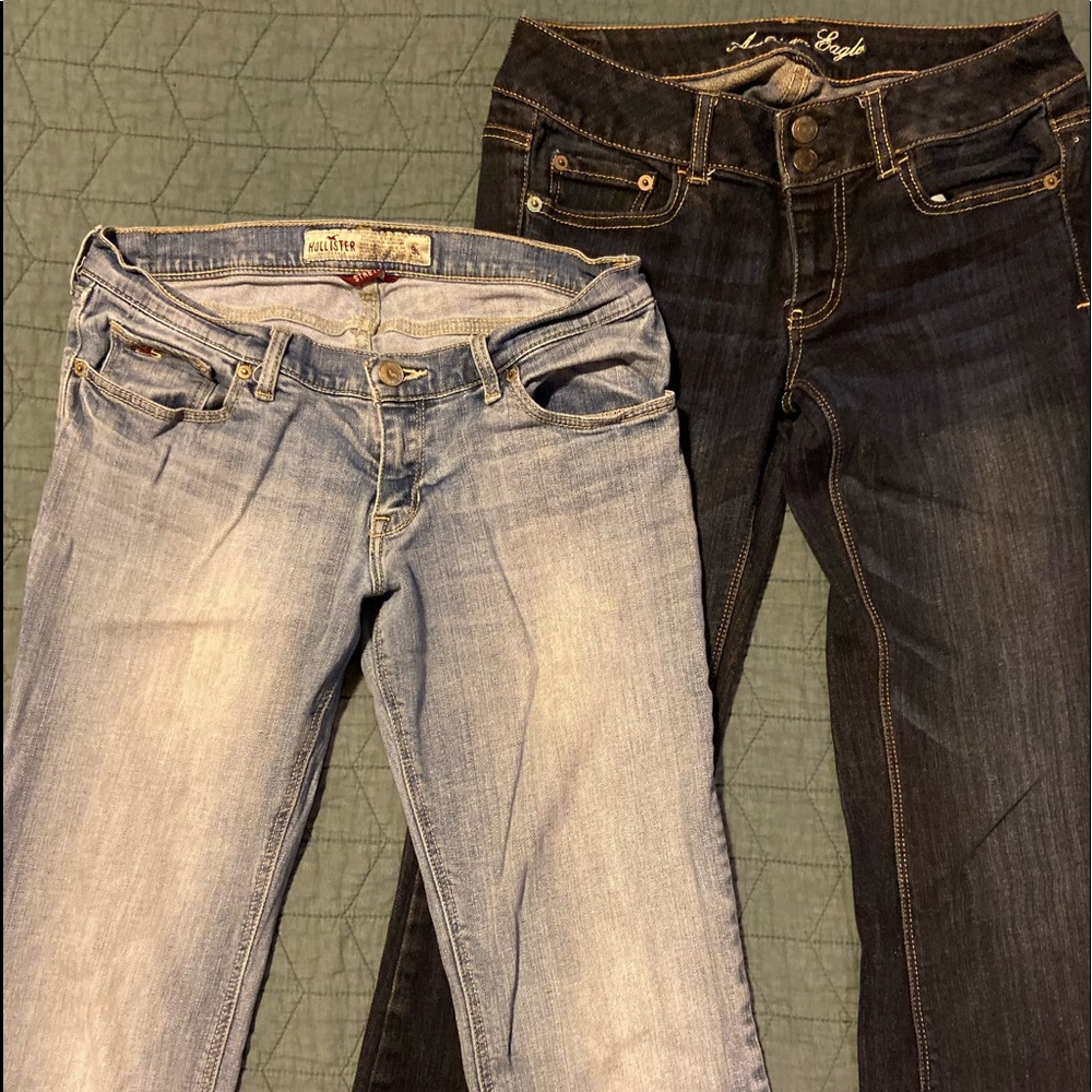 Bundle American Eagle and Hollister bootcut jeans